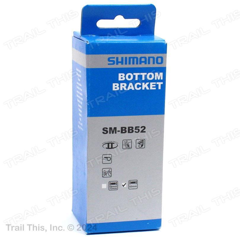 Shimano SM-BB52 MTB Bottom Bracket for Shimano Hollowtech II – 83mm Silver