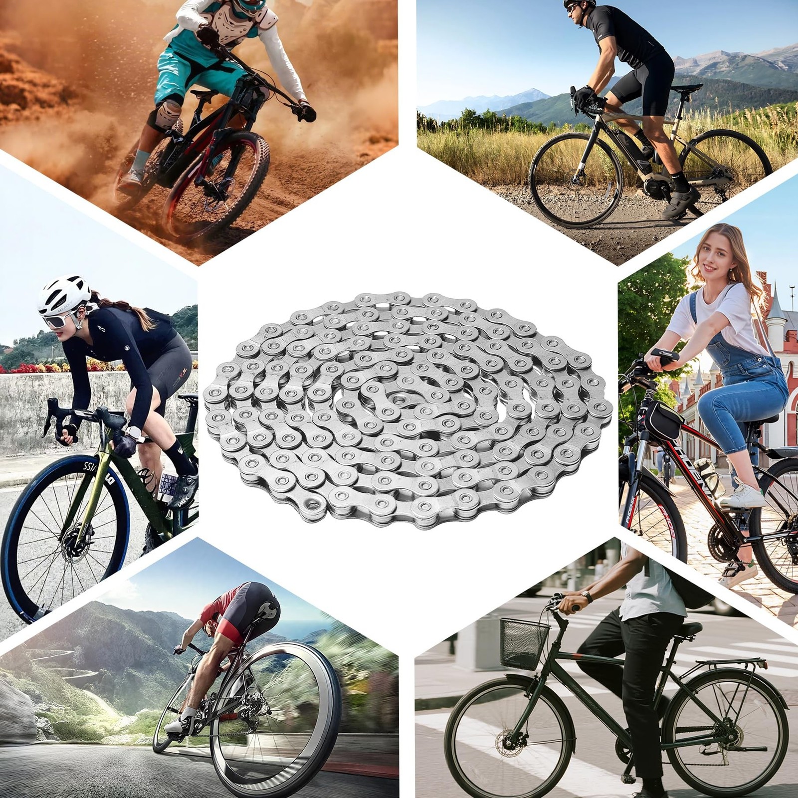6/7/8/9/10/11/12 Speed Bike Chain – High-Strength, Durable & Smooth-Shifti