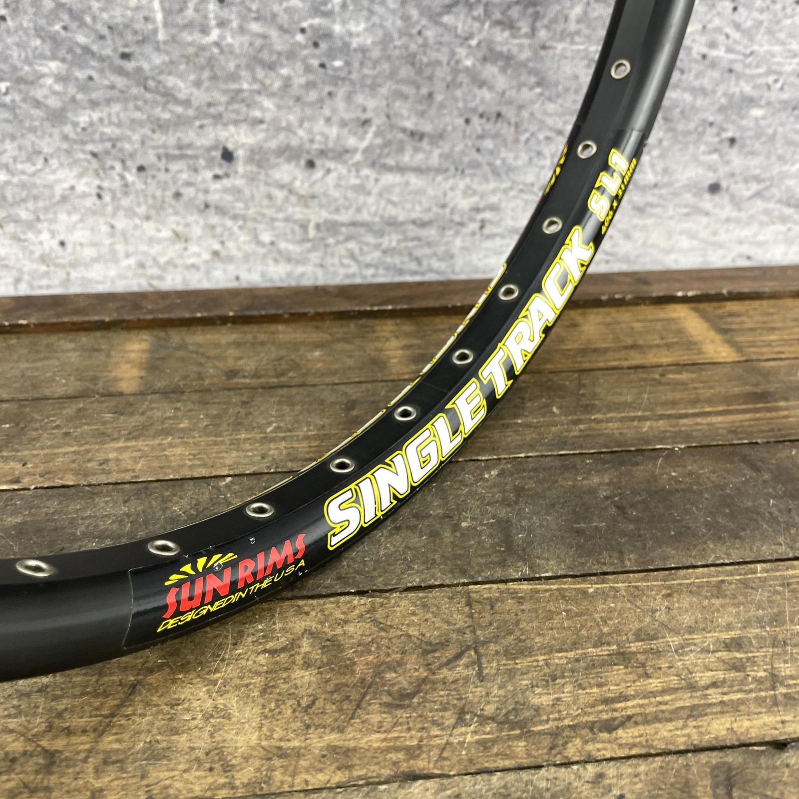 Sun Rims SingleTrack SL1 BMX Rim 20 in 36h Disc Hoop 406 x 31 Black Eyeleted 36