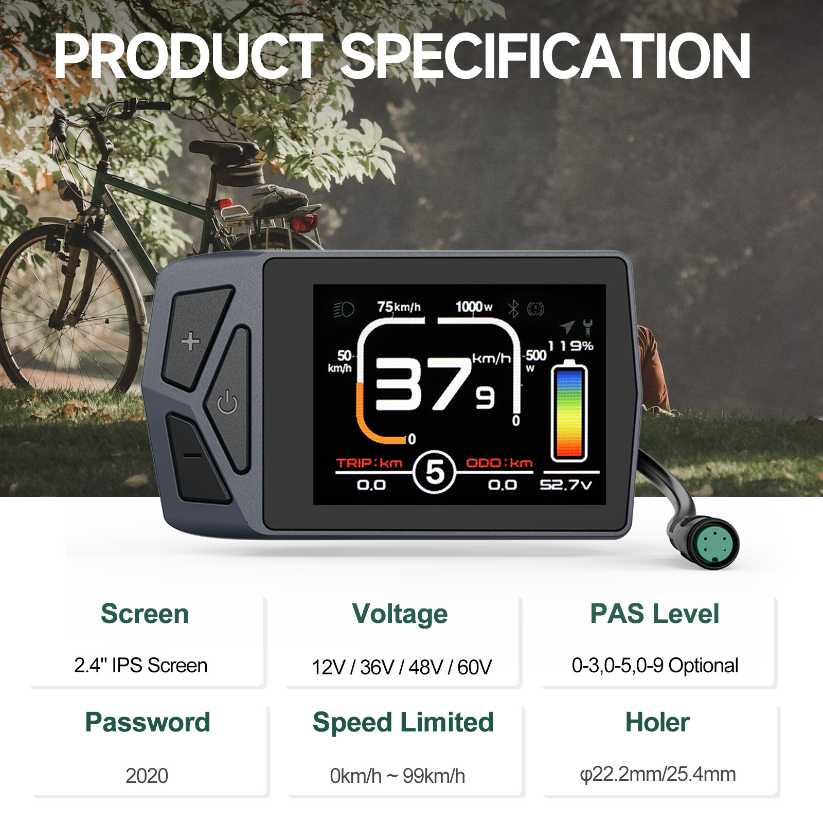 BAFANG EKD01 P860ML Display For Electric Bike Mid Drive Motor BBS01 BBS02 BBS-HD