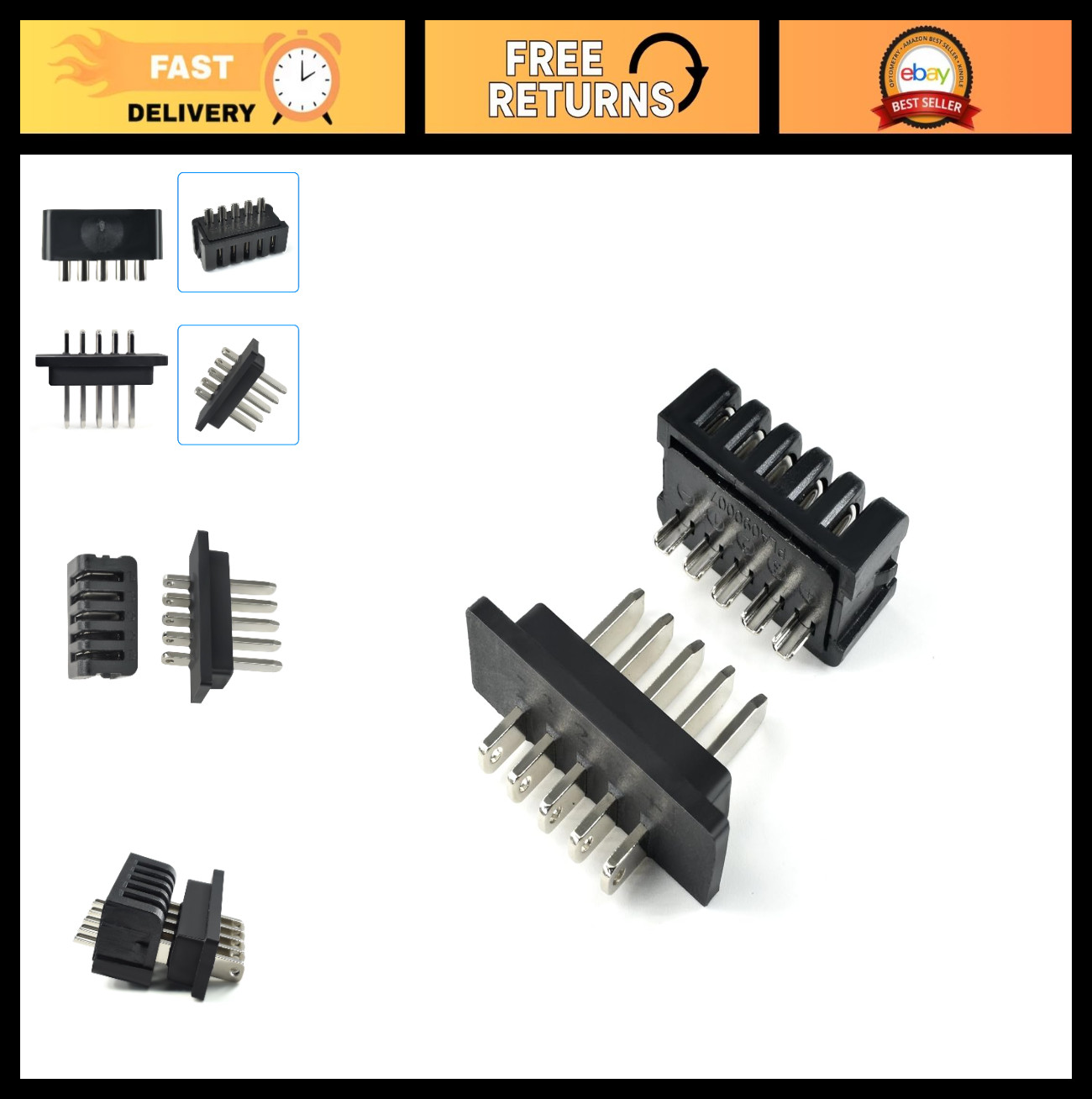 EBike Battery Connector Plug 4/5 Pins Male & Female Hailong Power Discharge