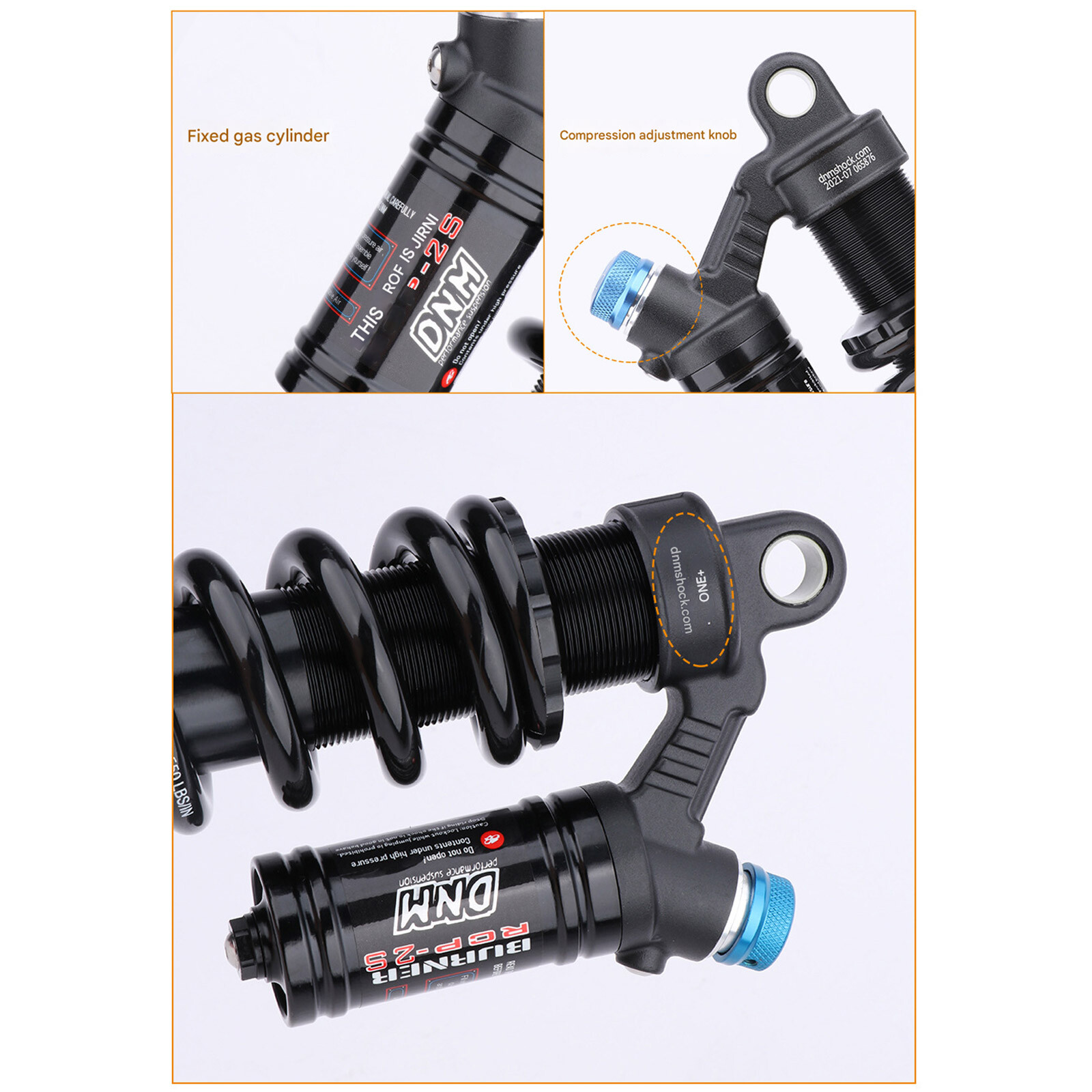 DNM BURNER-RCP2S 190/200/240/270 LBS Mountain Downhill Bike Rear Shock