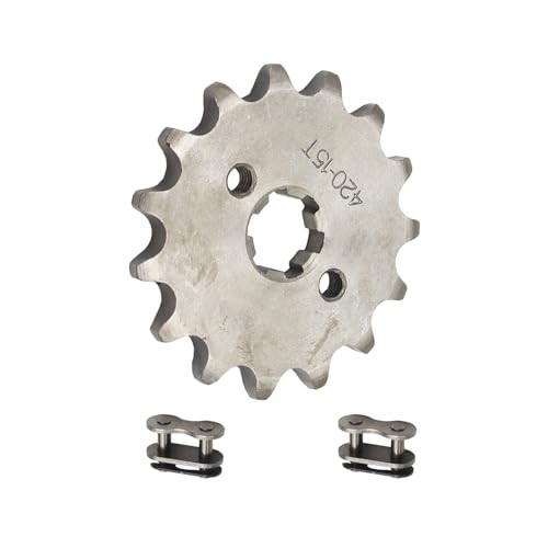 15 Tooth Front Sprocket 420 Chain Sprocket 17mm for ATV Buggy Pit Dirt Quad 15T