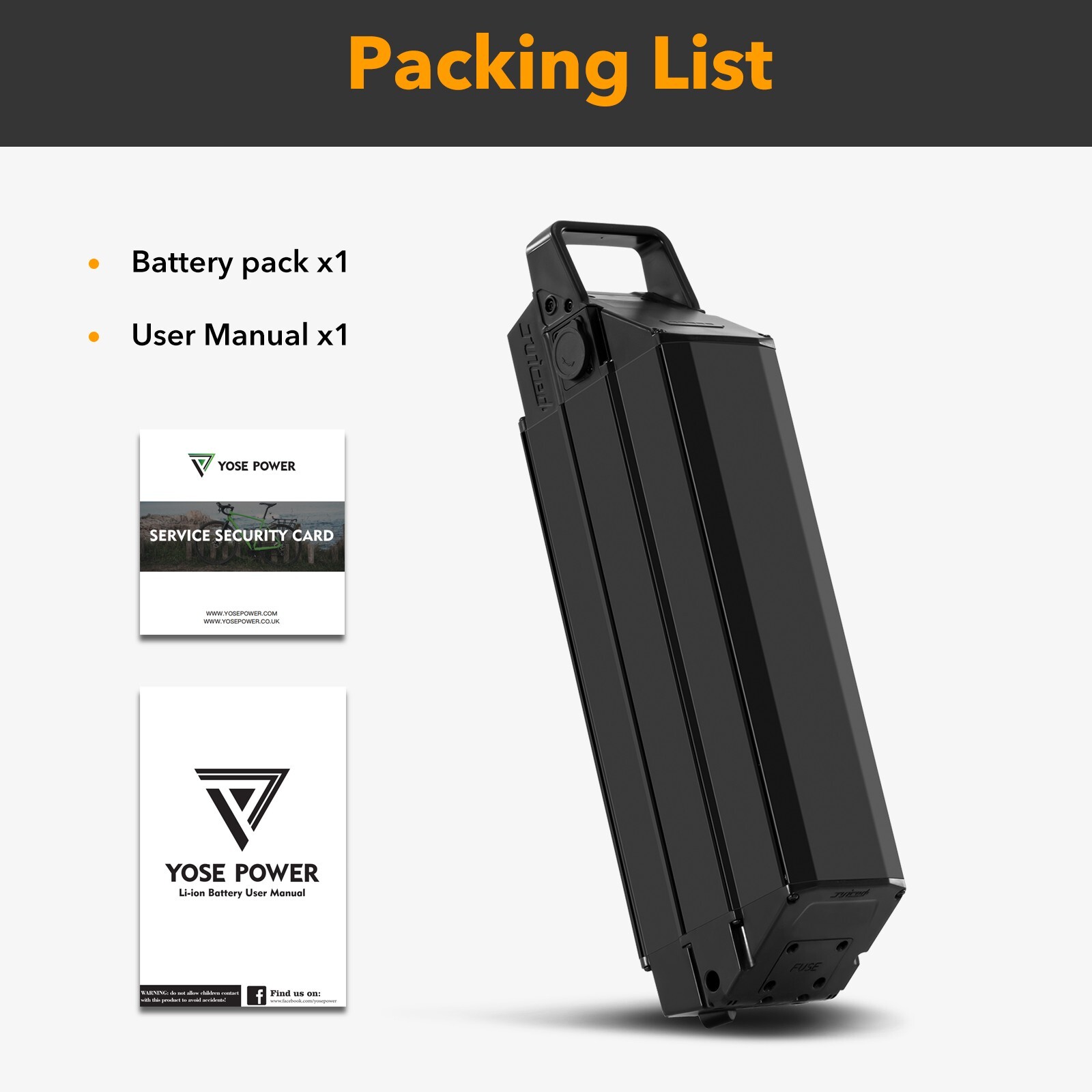 Juiced Ebike Battery Replacement 52V 15.6Ah 52 volt Lithium ion Battery