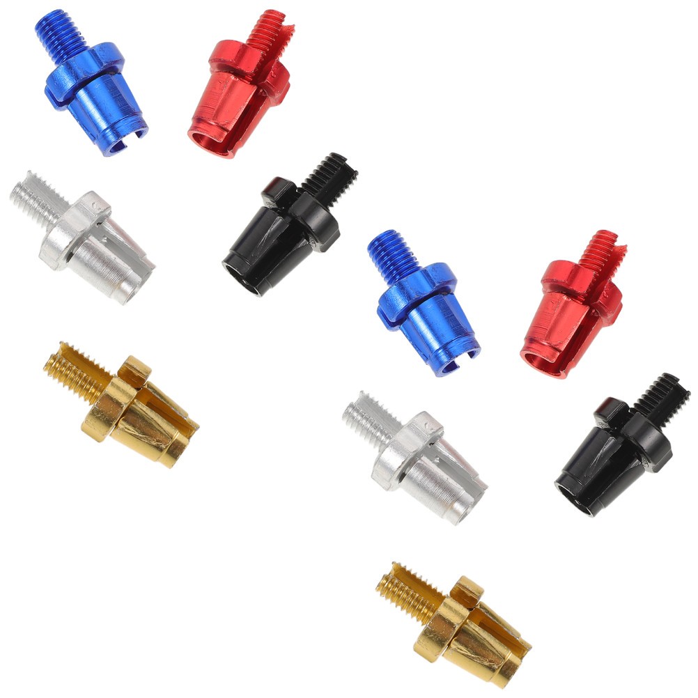 10Pcs Aluminum Alloy Bike Brake Screws Durable Brake Adjuster Bolts for Bicycle