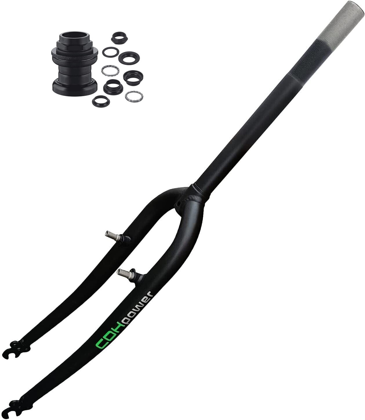 CDH 1 inch Threaded Bicycle Fork 700C Fixed MTB Road Cruiser Bike Fork & Headset