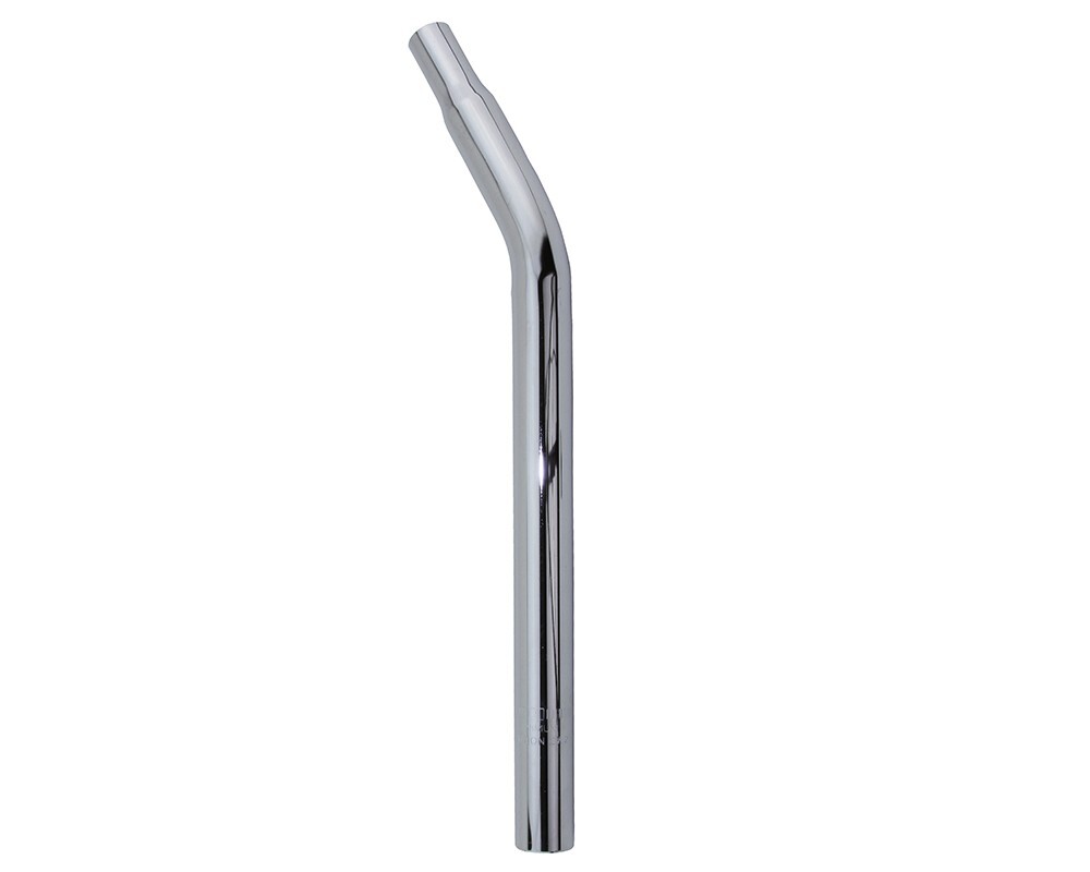 27.2MM STEEL SEATPOST LAYBACK MTB BMX ALTA CRUISER 7/8″SADDLE CHROME.