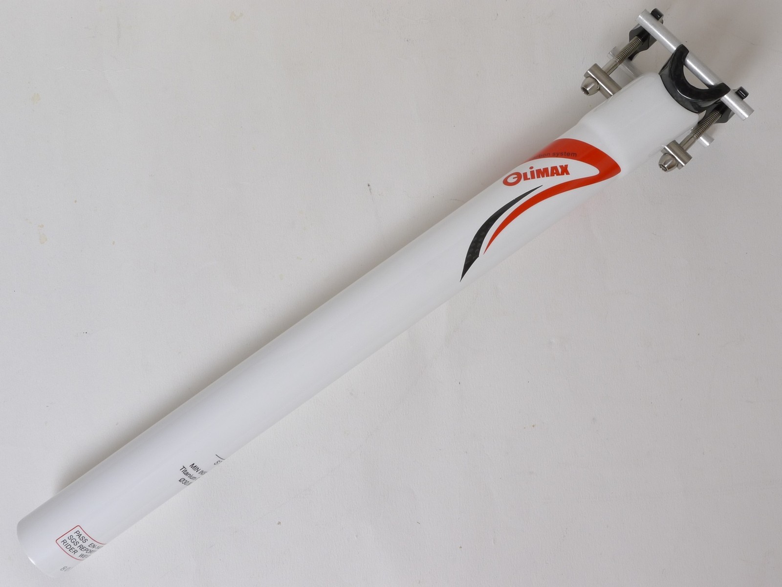 mr-ride 135g,30.9x350mm Climax SP02B 3K gloss carbon Seatpost Road MTB White