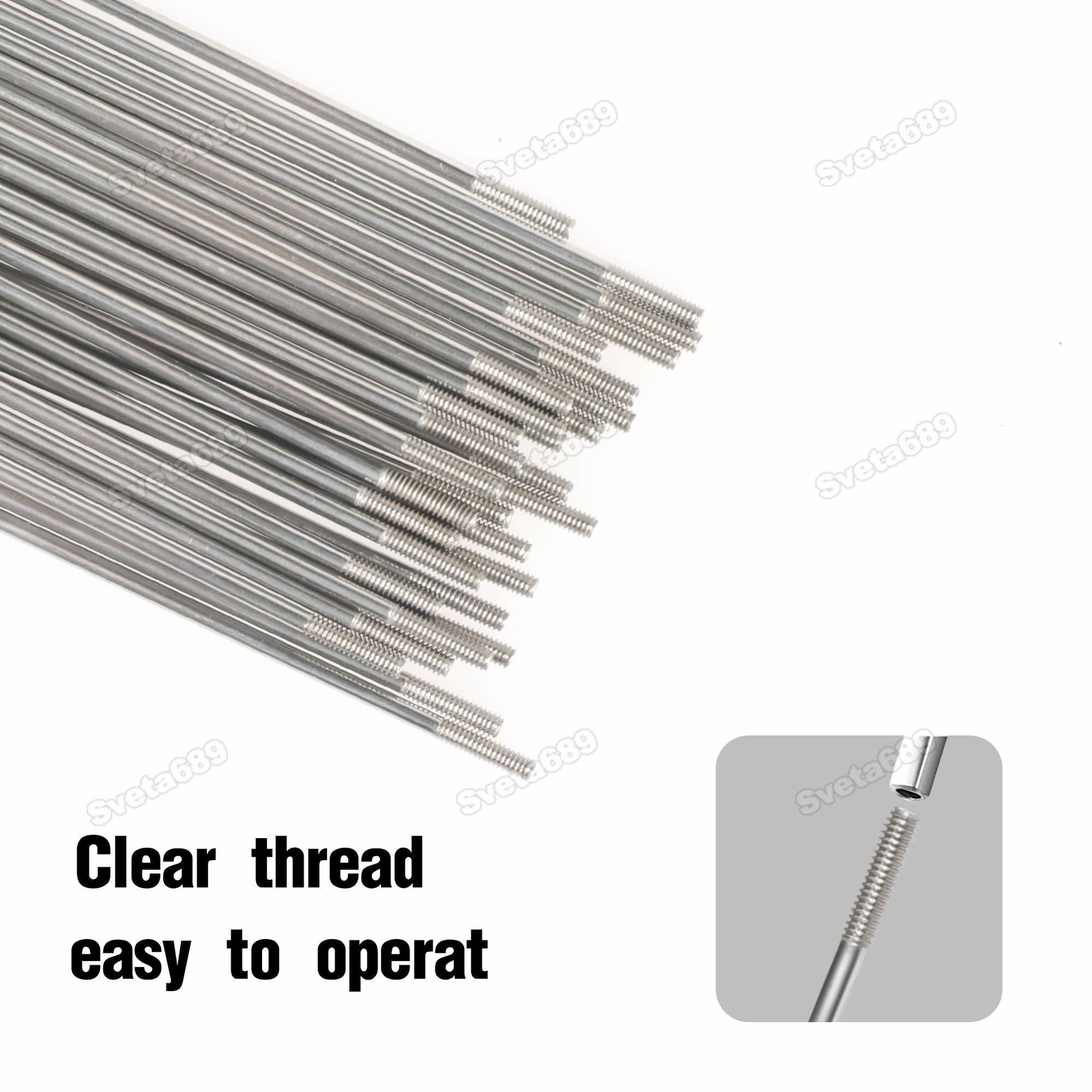 36Pcs 55-305mm 12G 2.4mm Electric Bicycle E-bike Wheel Tire Spokes chair Steel