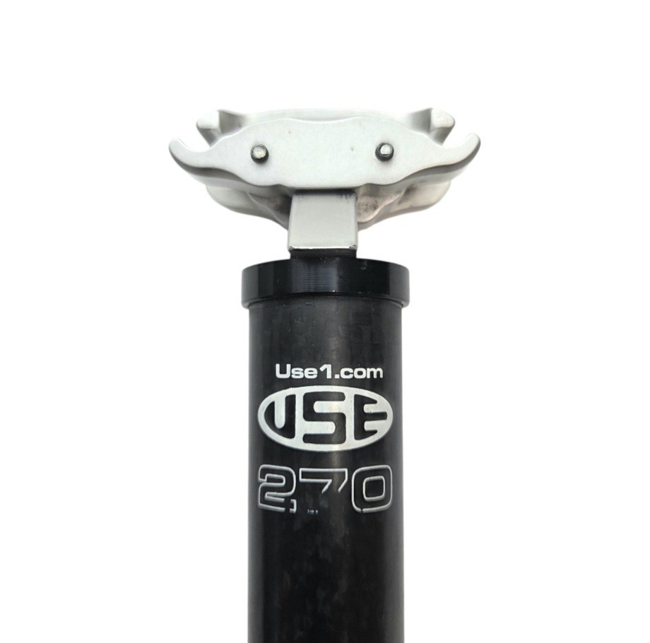 USE Alien Twin Bolt Carbon Fiber Seatpost 27.2 × 270mm Black 138g