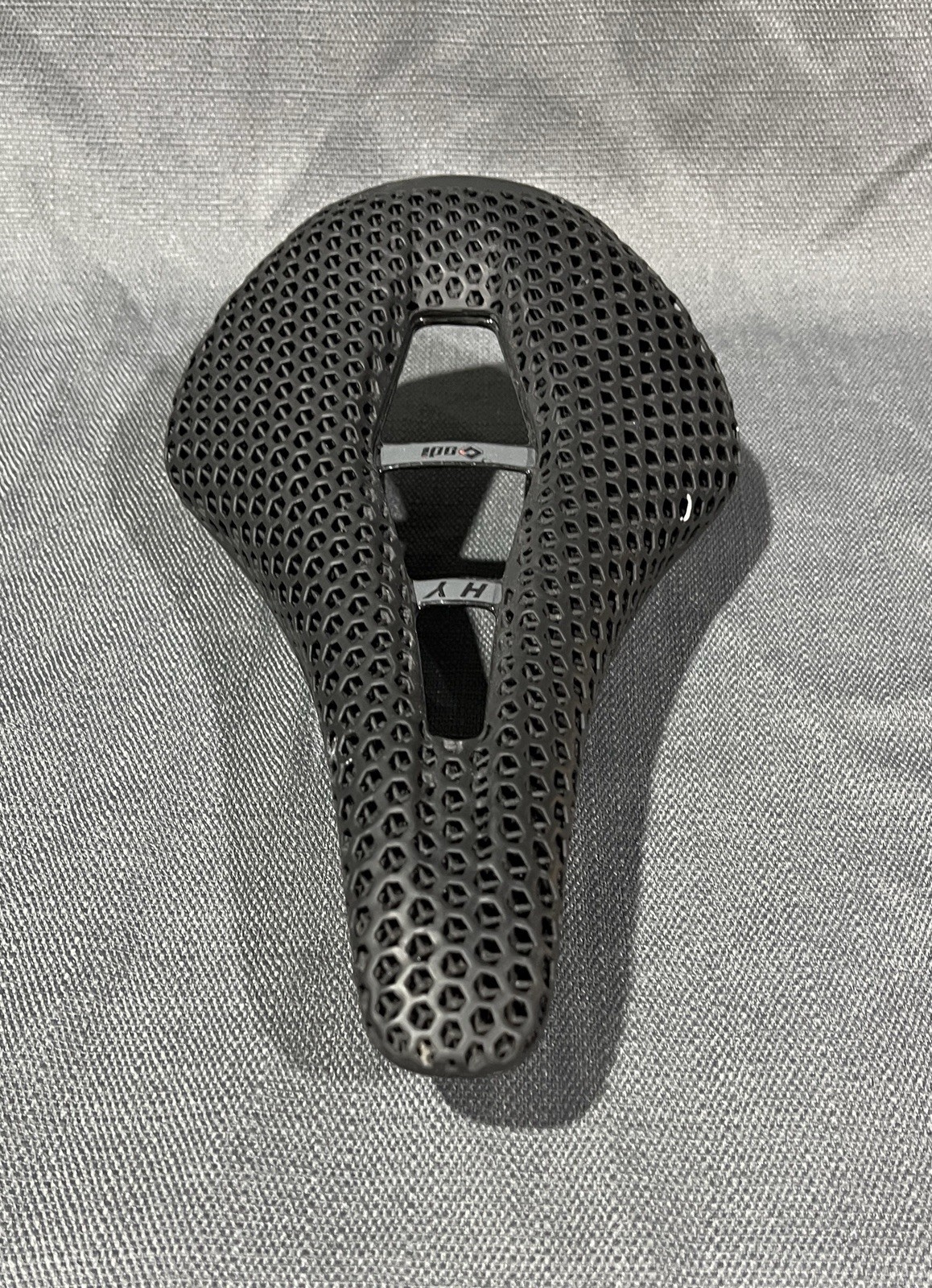 ODI Saddle MTB 147mm 7 x 9mm Carbon Fiber Rails & Shell 3D Printed 187g Black