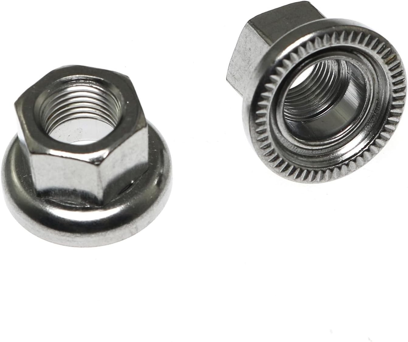 Stainless Steel Bicycle Hub Nut M10 Front Rear Flange Axle Track Bike Lock 4pc
