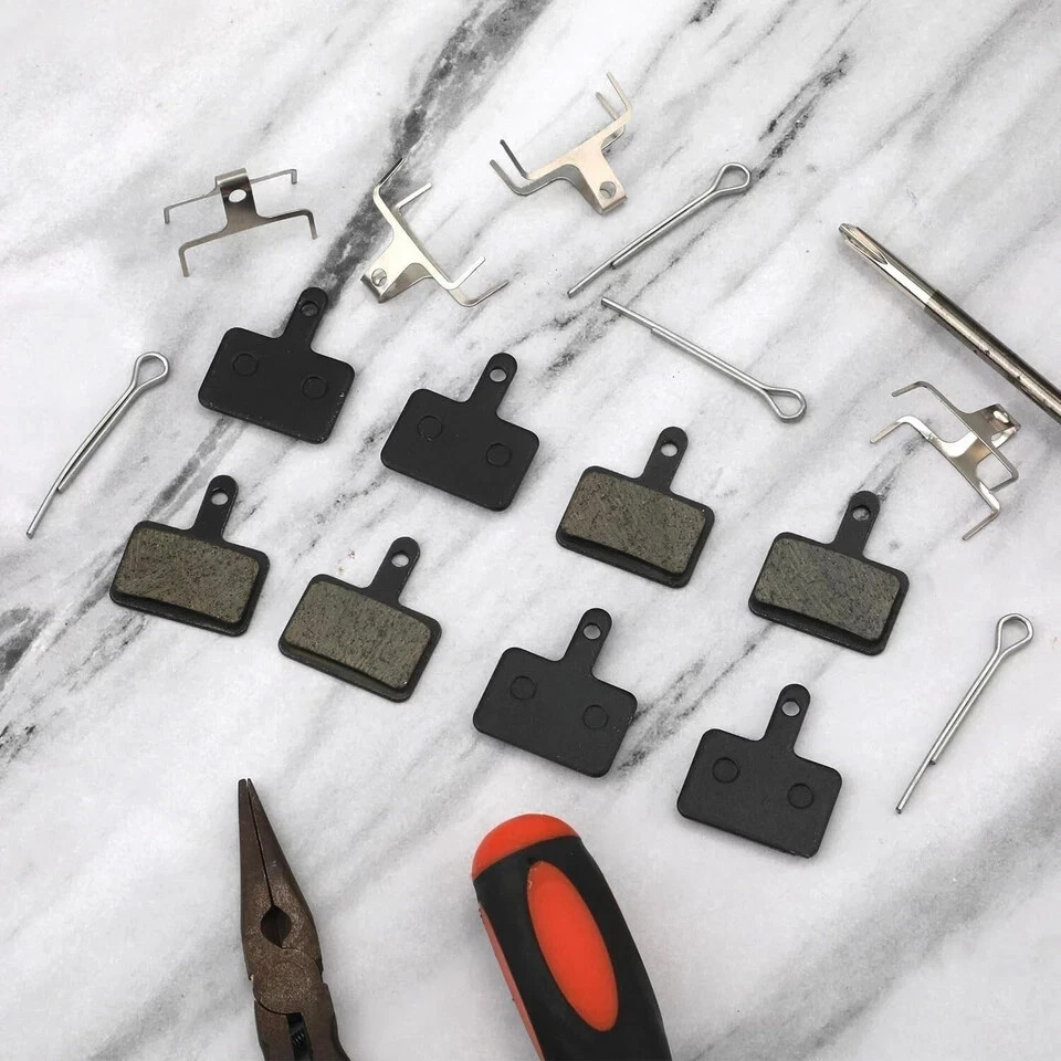 4 Pairs Bike Disc Brake Pads – Bicycle Brake Pads Replacement – Compatible with