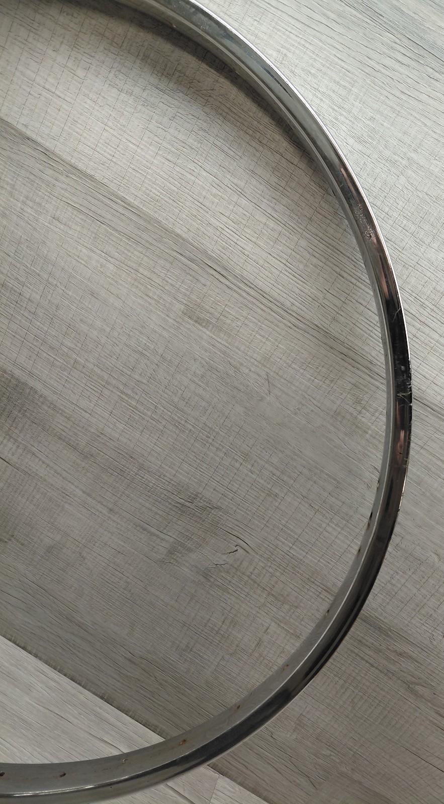 Vintage 26 X 1 3/4″ S-7 Chrome “Schwinn Tubular Rim” Stamped S-7 36 H Hoop Rim