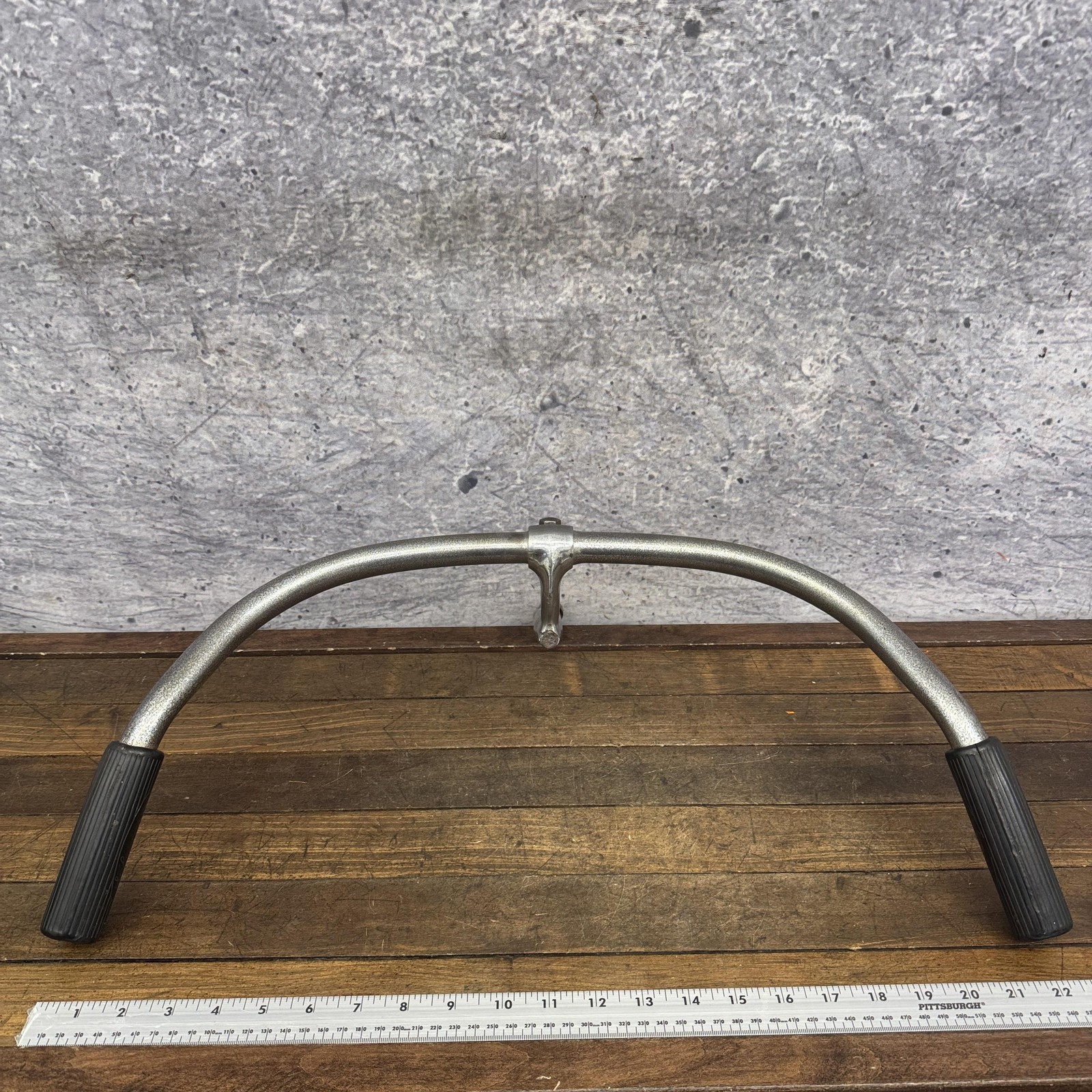 Vintage Monark Cruiser Handlebar Stem Bar Balloon Tire Schwinn Chubby Grips