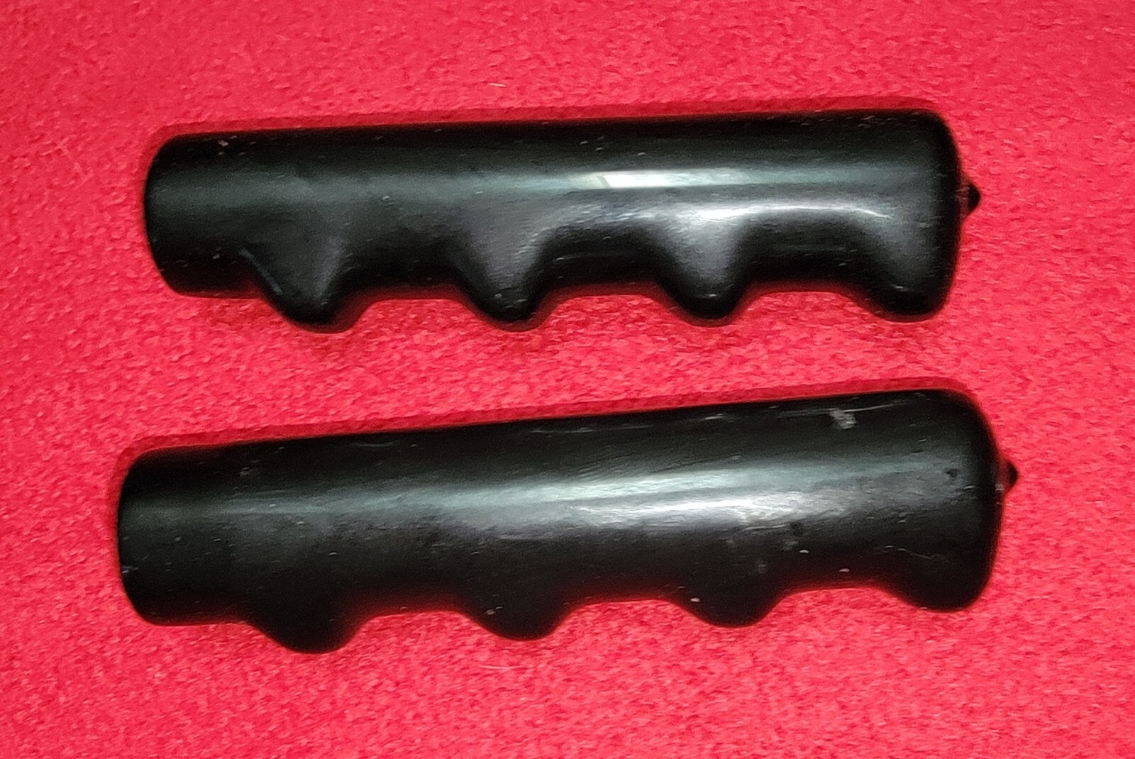 2 Bike Bicycle Black Smooth Hand Grips Molded – 7/8″ X 4.5 Inches Long