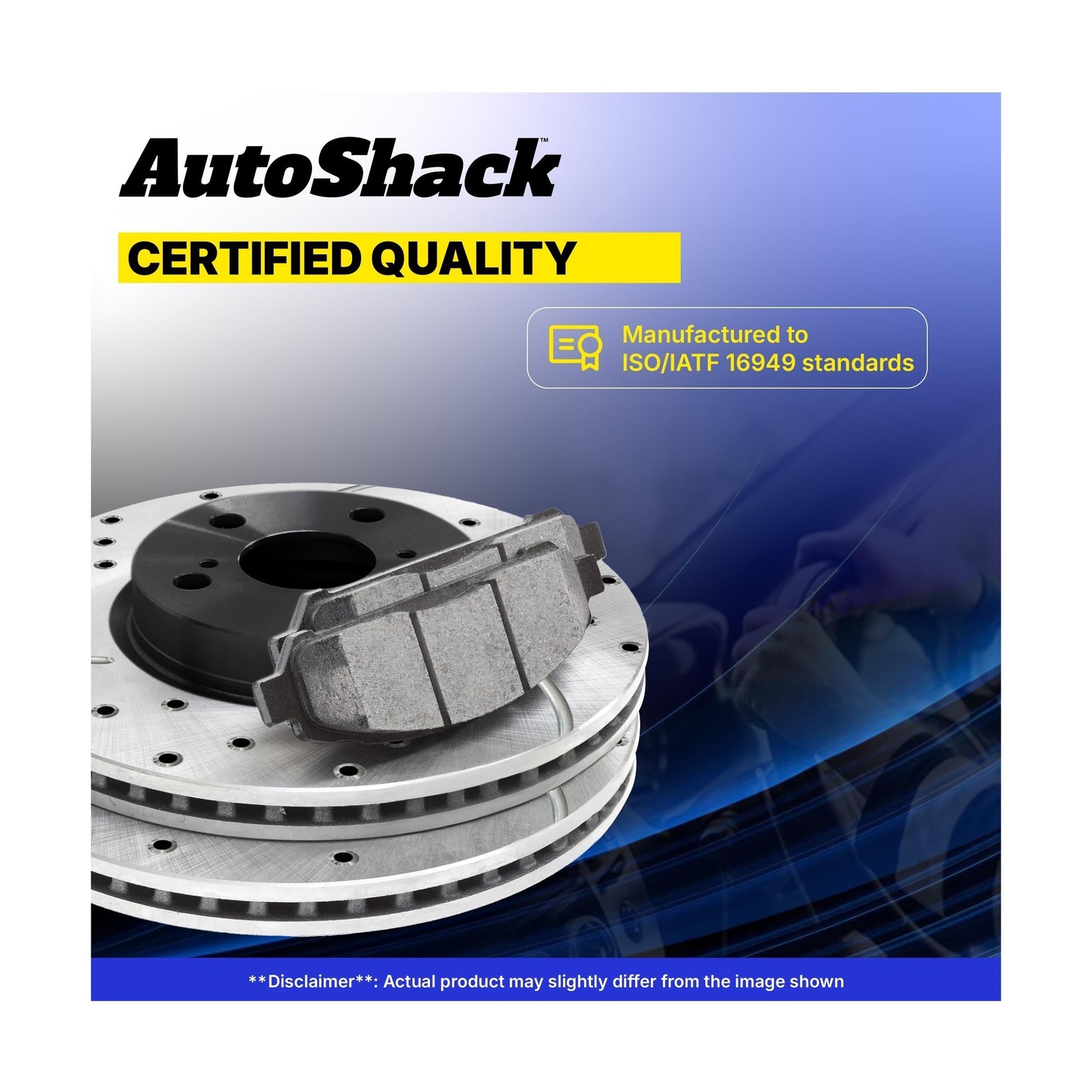 Front Brake Rotors w/ Ceramic Pads – For Honda Pilot 2009-2015