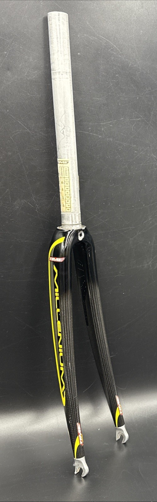 TIME France MILLENIUM Carbon Fork 303mm Steerer 43mm Rake Straight 1-1/8″