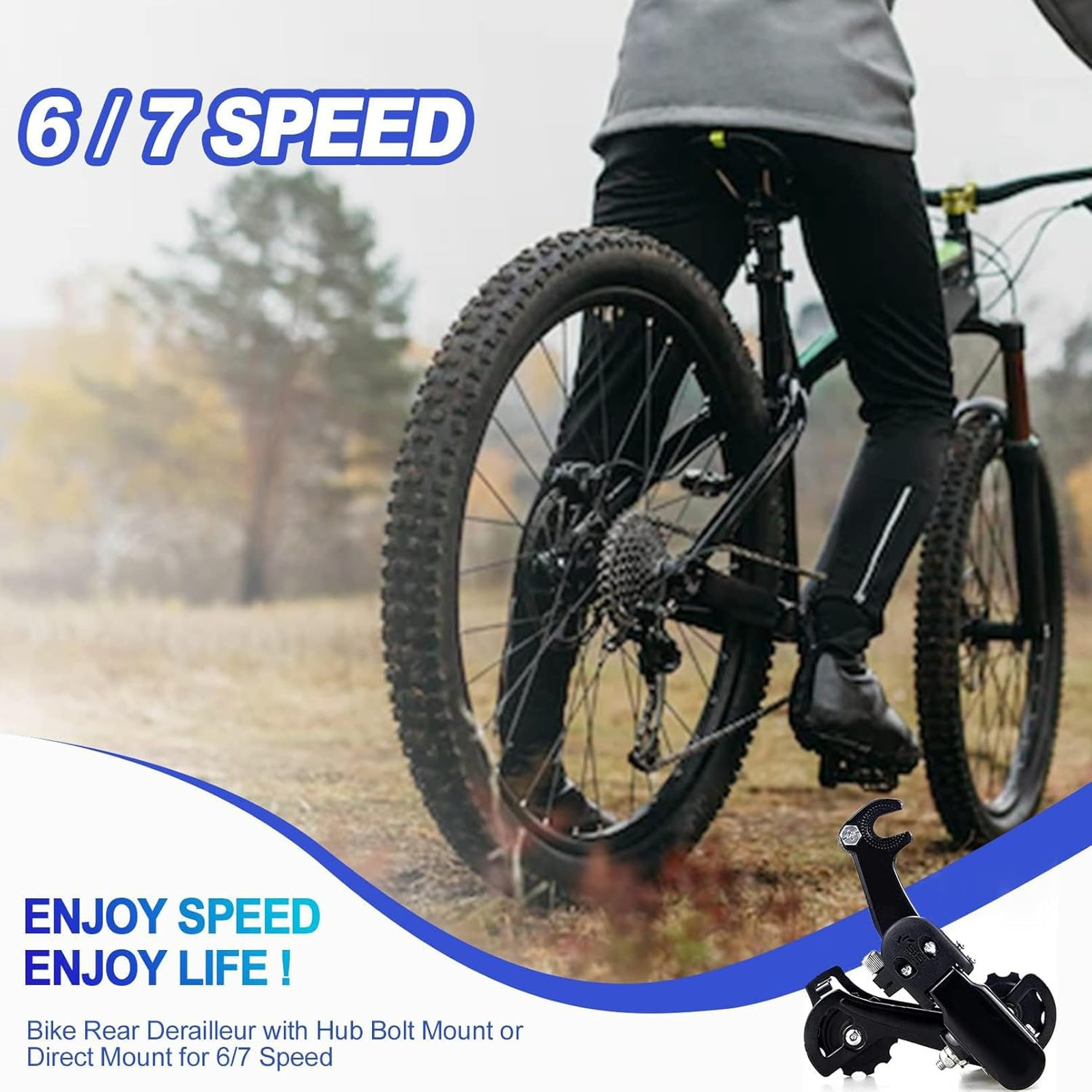 Rear Derailleur RD-TZ31-A 6 7 Speed Hanger Mount Aluminum Alloy for Mountain