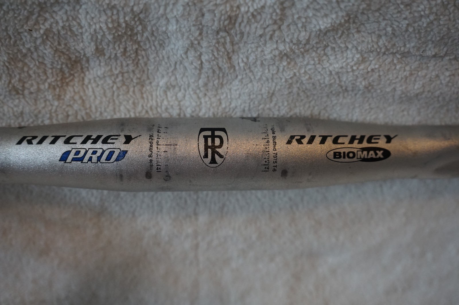 Ritchey BioMax Pro Ergo Drop Bar 42cm 31.8 Clamp Silver Alloy Road Handlebar