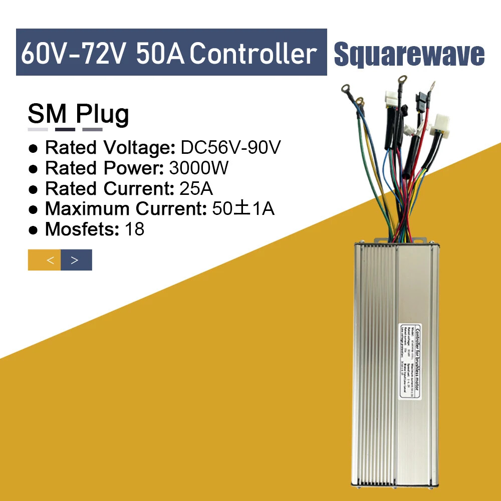 Electric Bike 36V/48V 15A/17A/22A/25A/30A/50A KT Squarewave/Sinewave Controller