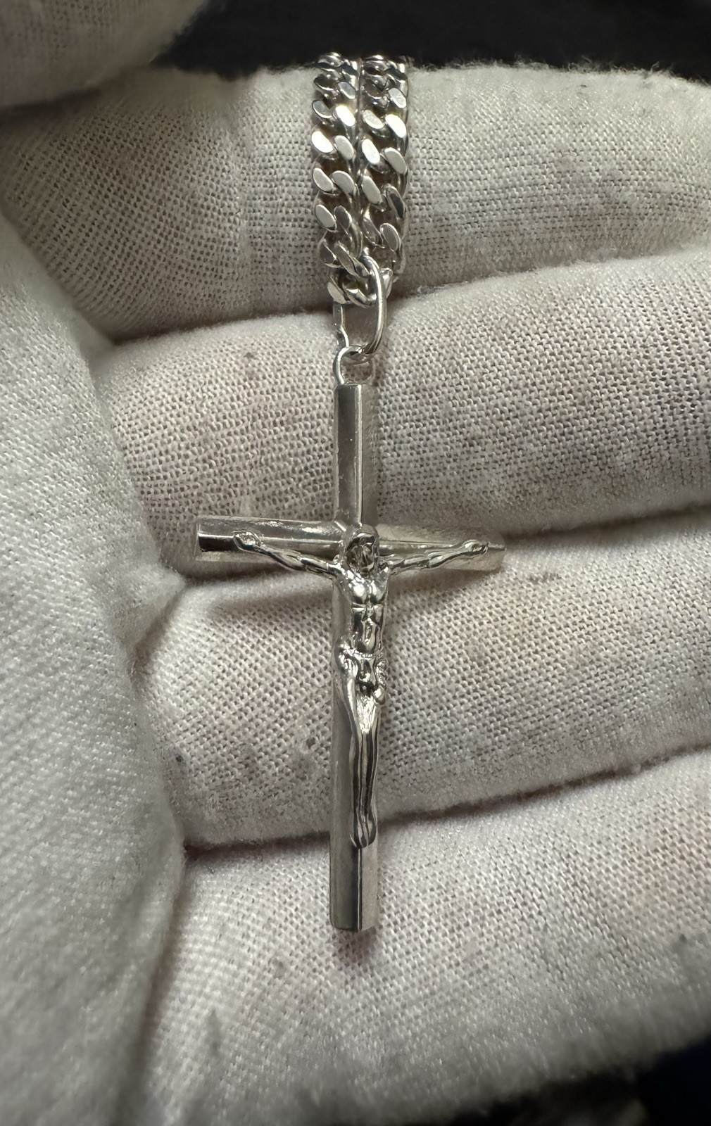 silver chain Plus Cross silver 925 29,34g 64cm