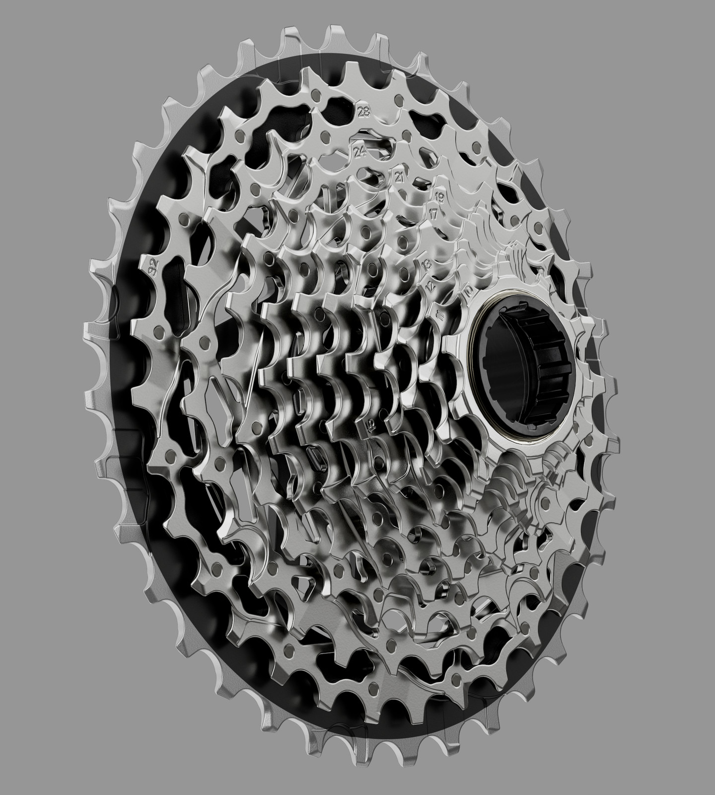 SRAM Force XG-1270 Cassette – 12-Speed, 10-36t, Silver, For XDR Driver Body, E1