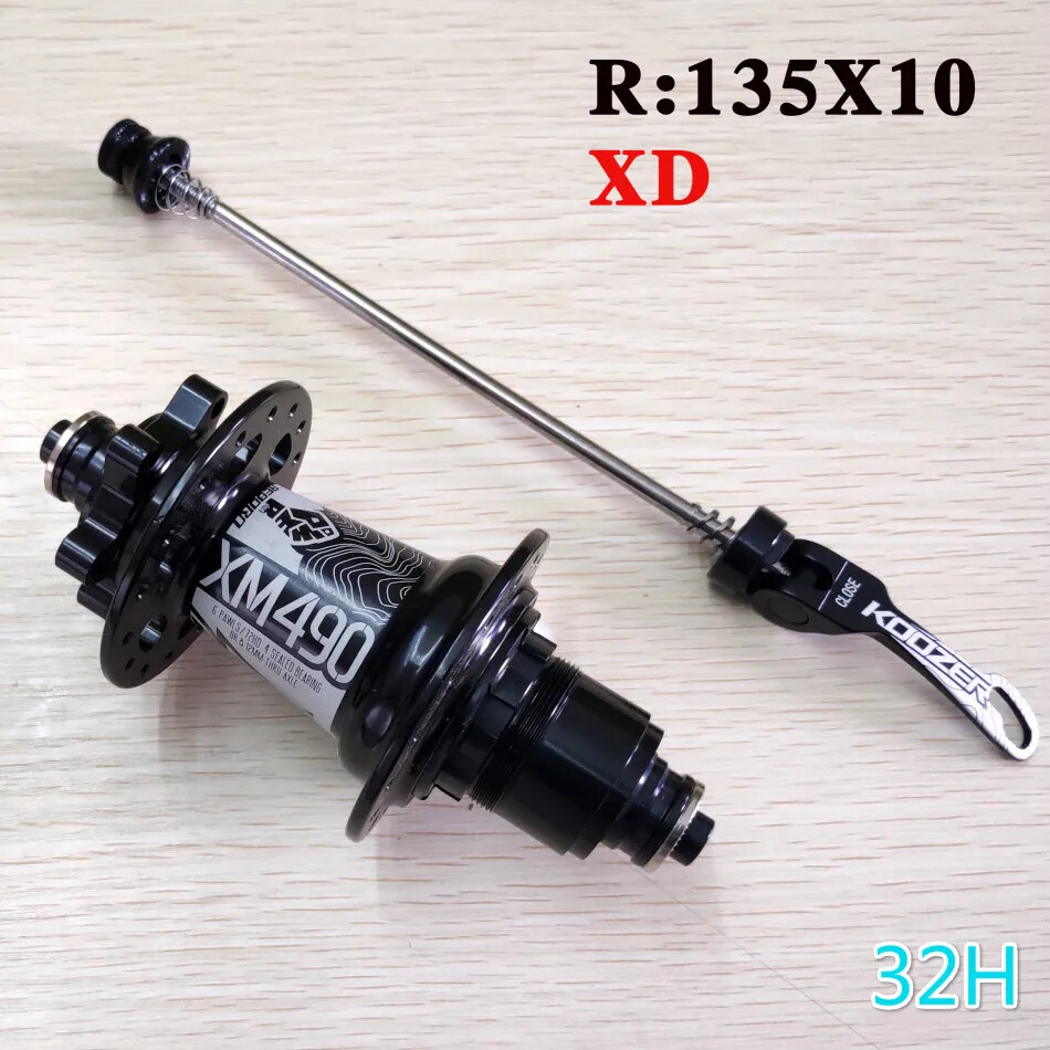 MTB Hubs 4 Bearing 6 Claws Mountain Bike Hub Front Rear QR or Thru 32 Holes