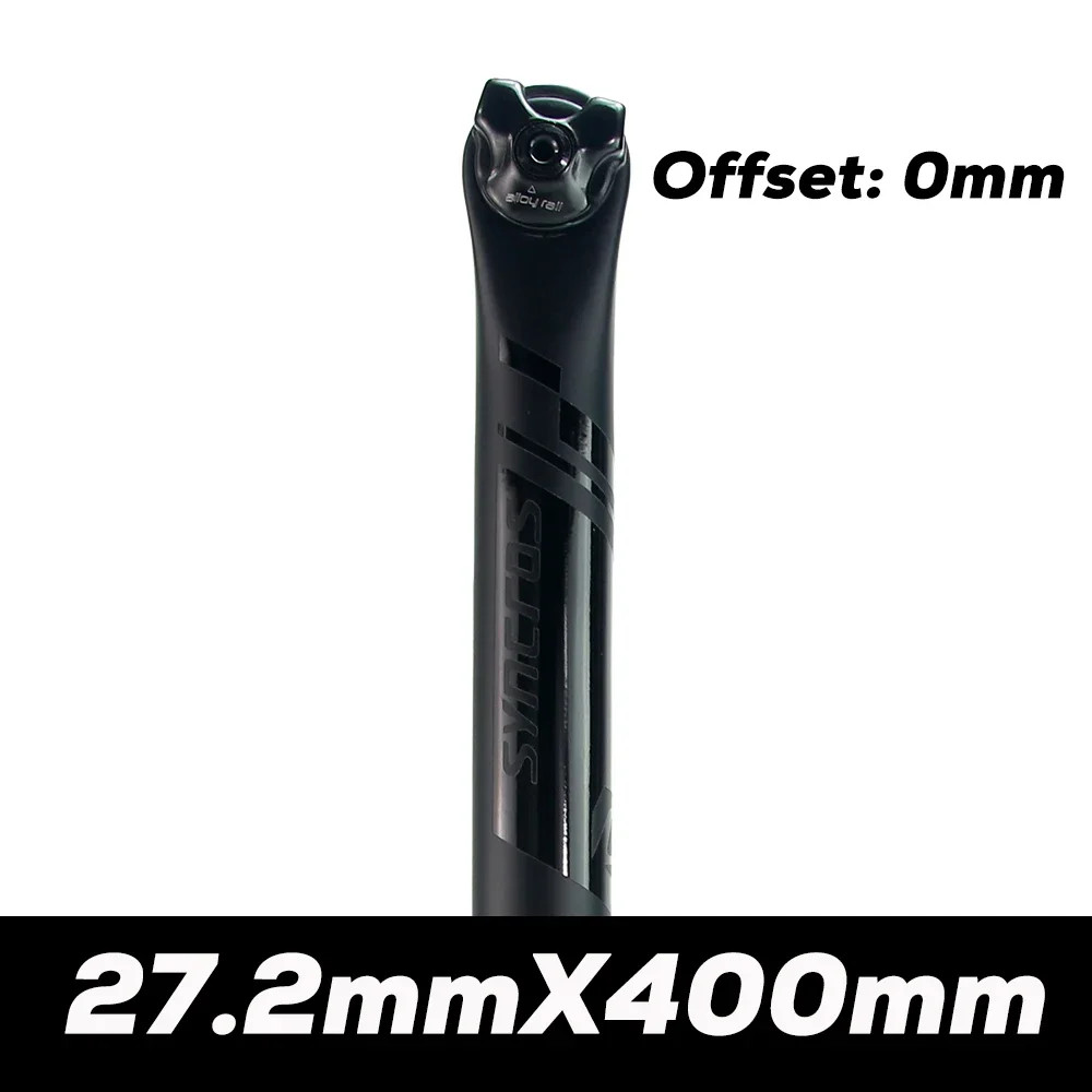 Carbon Fiber Seatpost MTB/Road Bike Seat Tube 0°/20° Rail 7×9/7x7mm 27.2-31.6mm