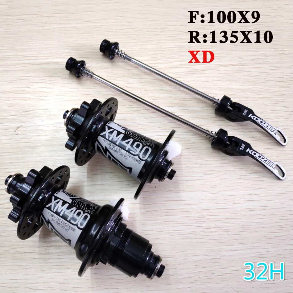 MTB Hubs 4 Bearing 6 Claws Mountain Bike Hub Front Rear QR or Thru 32 Holes