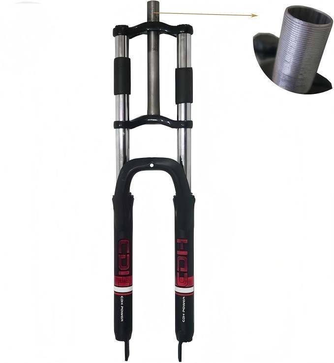 29″ Suspension Fork 1″ Threaded 25.4mm Straight Tube Disc Brake Double Shoulder