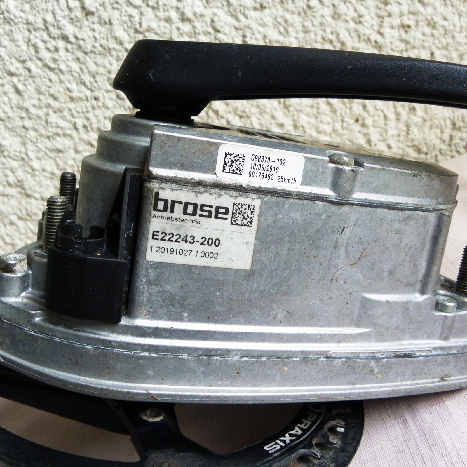 BROSE E-BIKE PEDAL MOTOR 250W 36V DRIVE C E22243-200 WRECKED BICYCLE ITEM