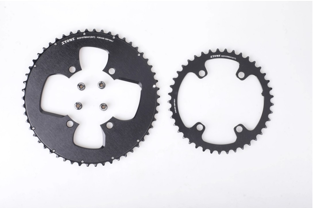 Stone BCD107 Double Chainring for Sram Force ETAP AXS 12 Speed Flattop Chain