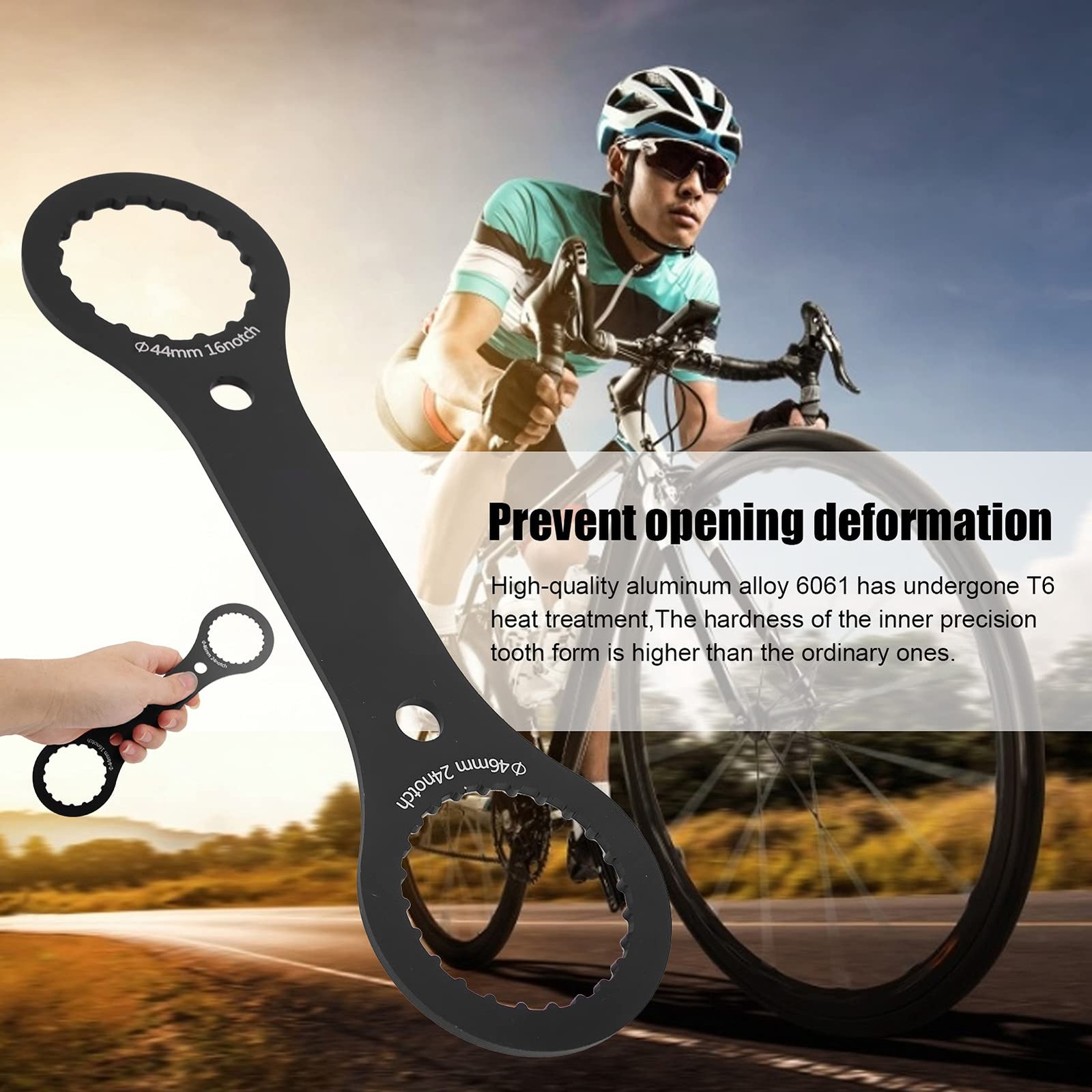 Bottom Bracket Wrench, BB Wrench Bottom Bracket Tool 44mm 46mm 16 24 Notch BB…