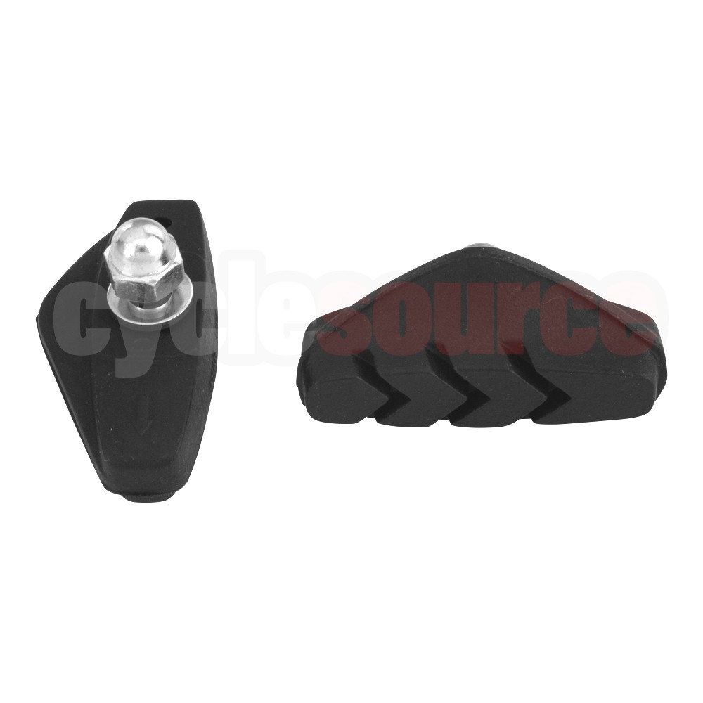 ENIX 3-Lined Bike Bicycle 43mm Bolt-on Brake Shoes Black