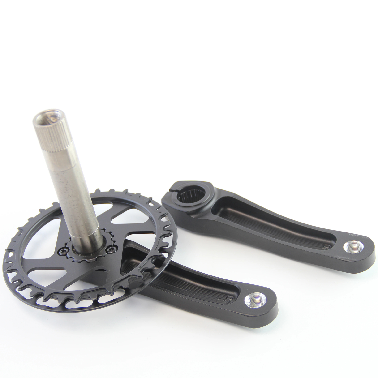 89/98/110/127/140/150mm Aluminum Alloy MTB Child Bike Crankset Single Chainwheel