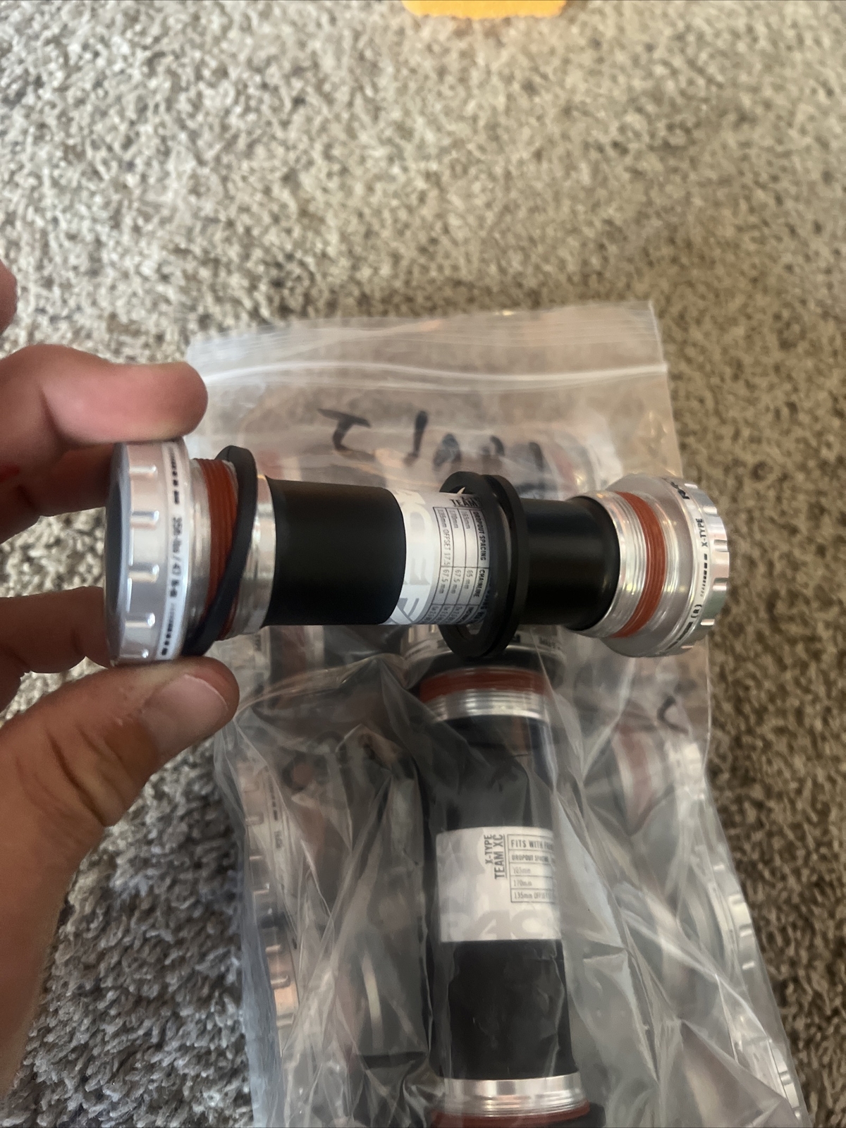 Race Face Team XC X-Type External Bottom Bracket: BSA 68/73mm BB Shell 24mm New