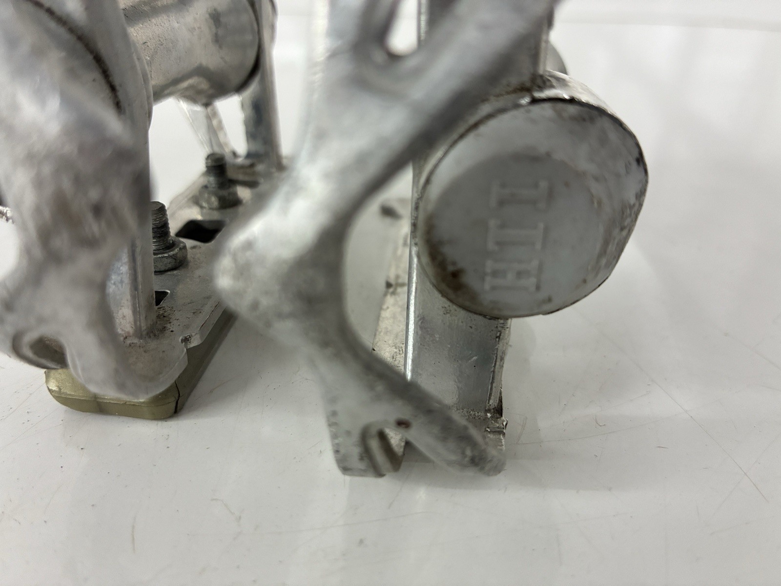 Vintage HTI Road Pedals 9/16 in Aluminum Silver A19 1980s Bike