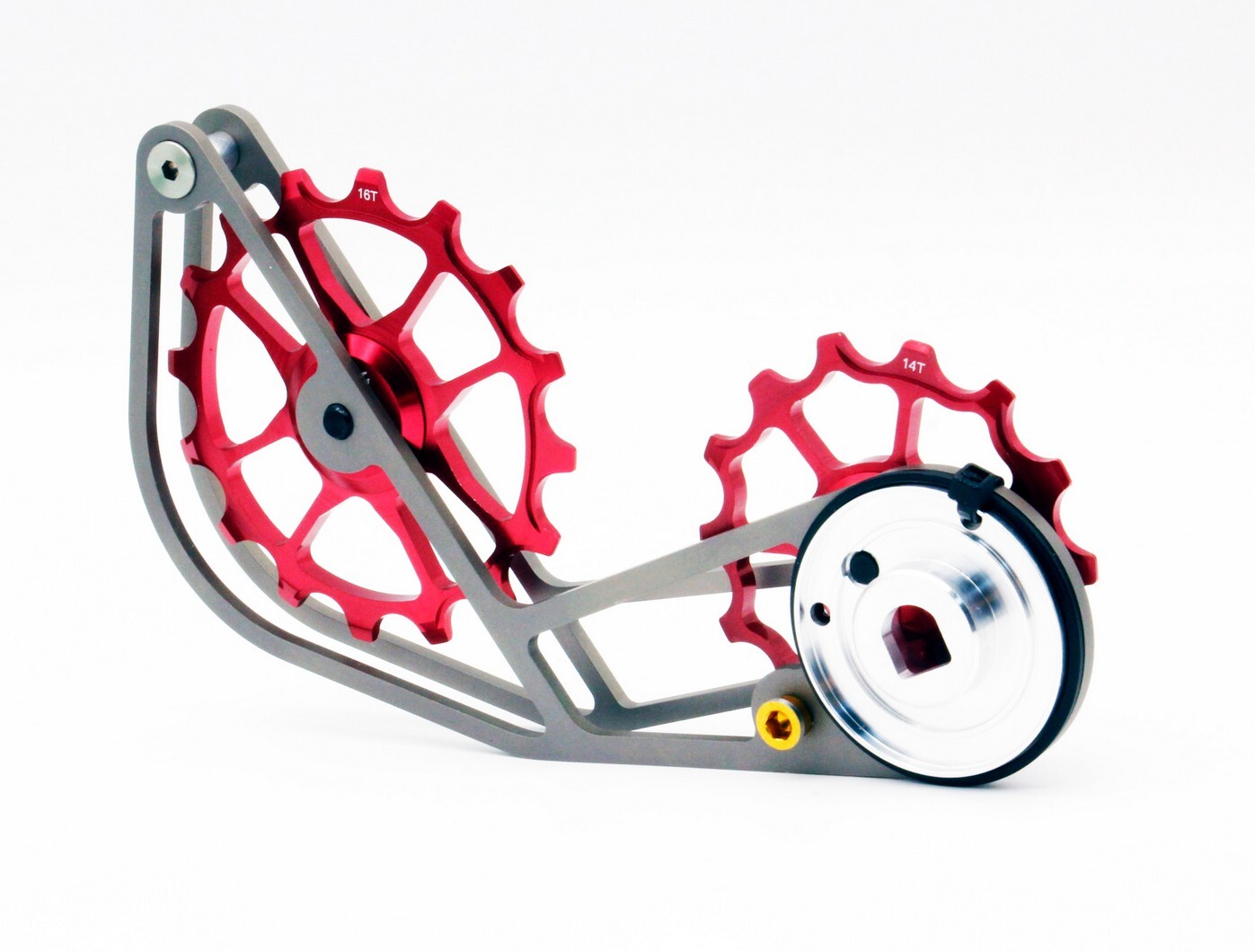 Swishti Road Bike Oversized Pulley Titanium Cage For SRAM Force Etap Axs Red