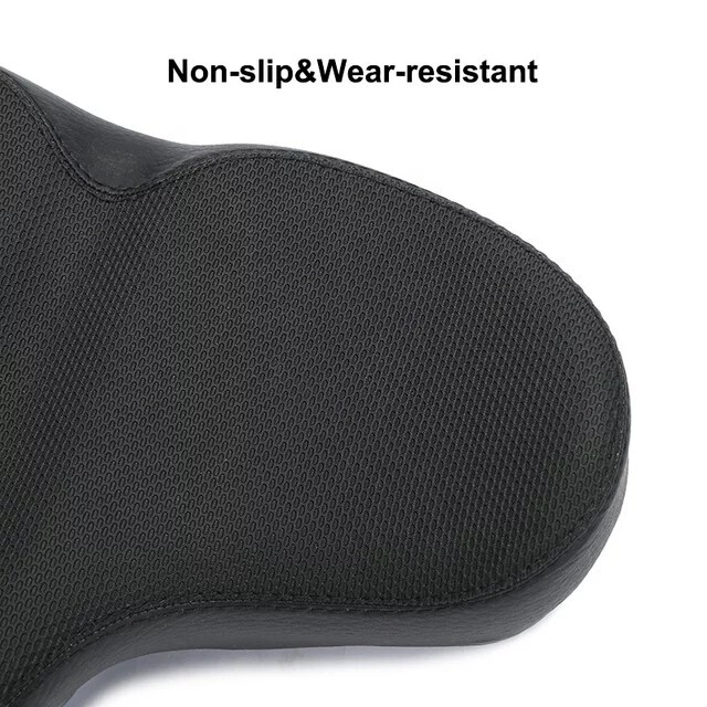 Bicycle Saddle Extra Wide Soft Comfort Bike Seat Men Women Relief Black E-Bike