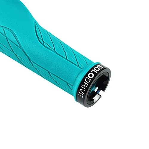 Ergonomic Design Mountain Bike Grips, Comfortable Bicycle Handlebar Turquoise