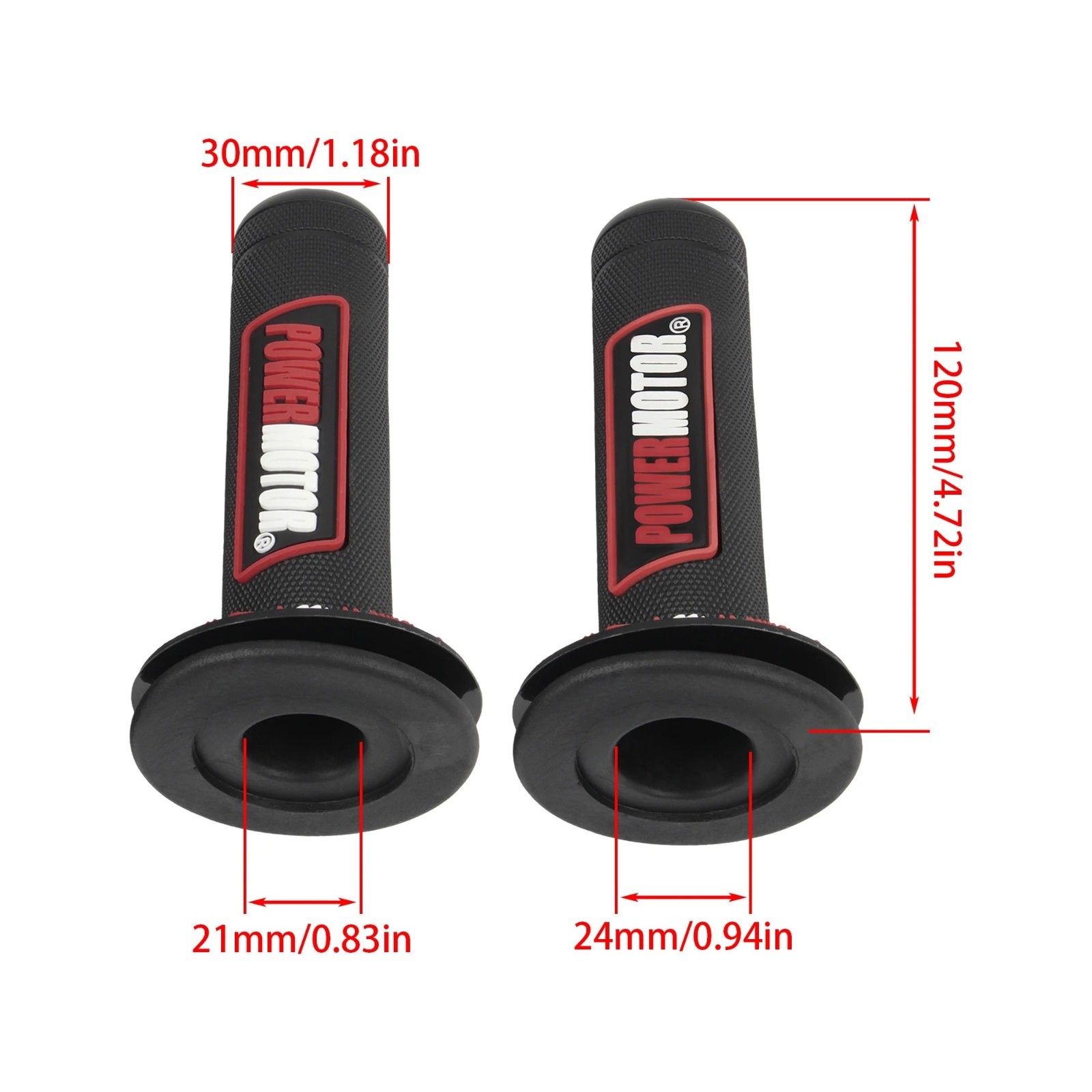 7/8″ 22mm Universal Motorcycle Handlebar Grips Rubber Gel Hand Grip Dirt Bike