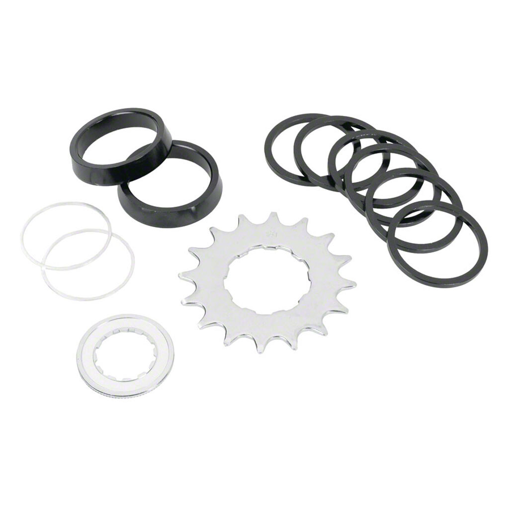 Wheels Manufacturing Angled Spacer Single Speed Conversion Kit With Chain Guides