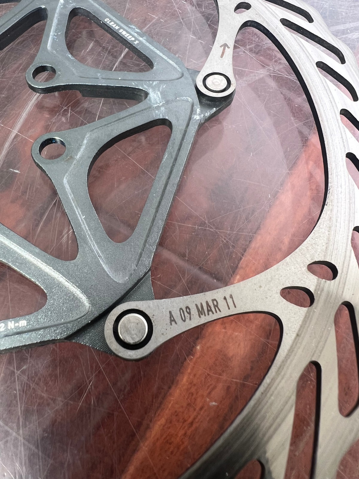 Avid-SRAM Clean Sweep X 185mm & 160mm 6-Bolts Brake Rotors Discs Set MTB