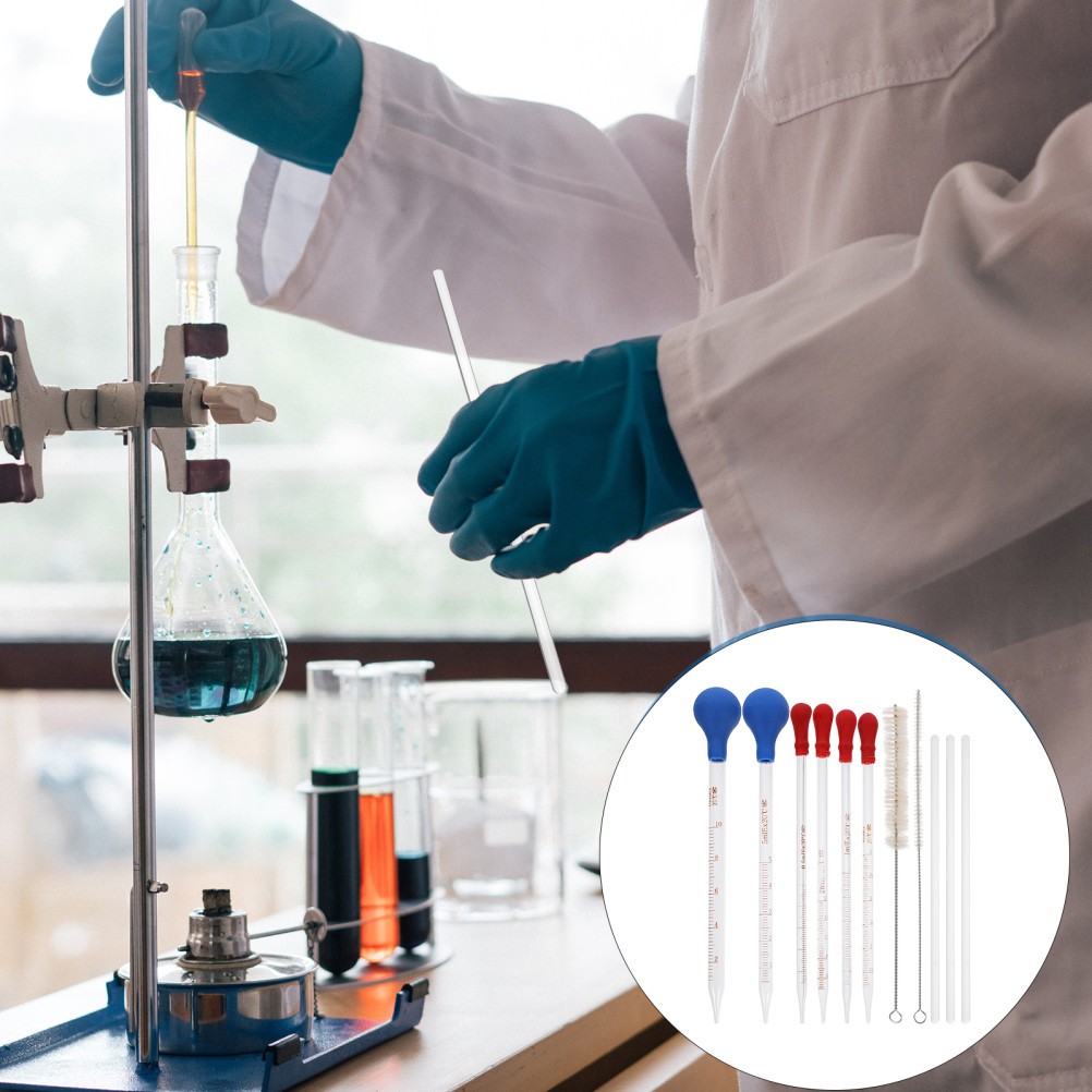 11Pcs Durable Liquid Pipette Droppers Glass Dropper for Home Use Assorted Colors