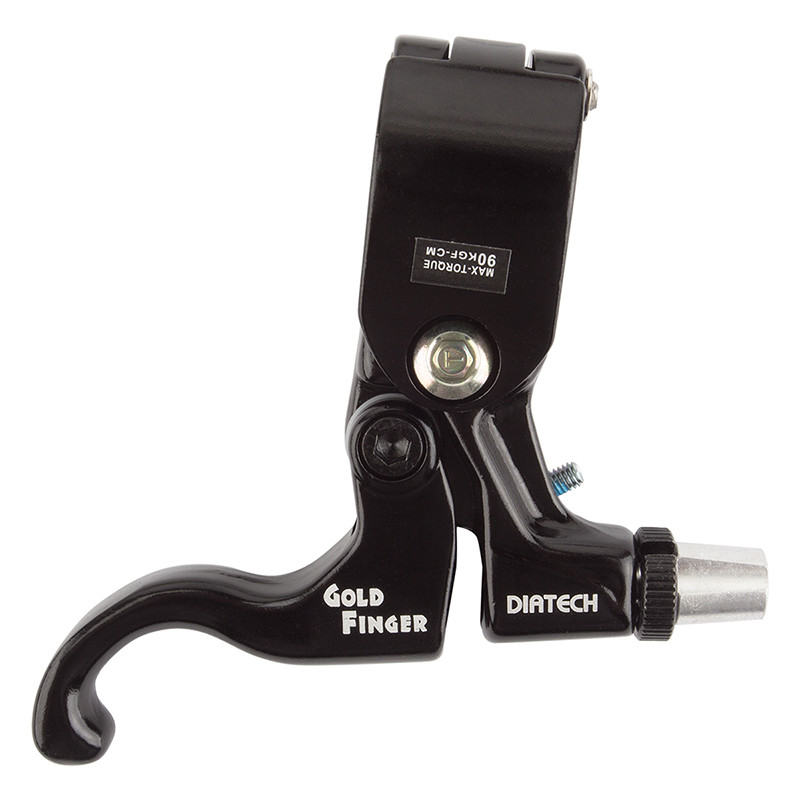 Dia Compe Tech 99DS Gold Finger Brake Lever Dc Tech99ds 1-fingr Rh Bk/bk