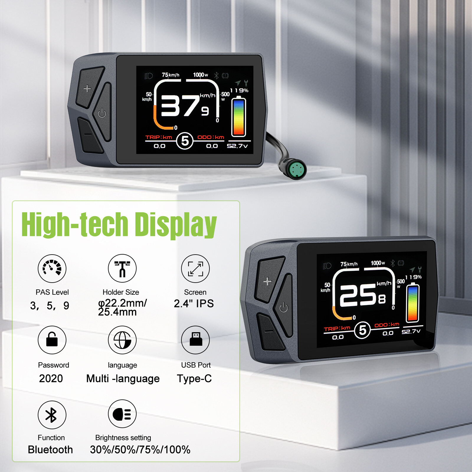 EKD01 Display Controller UART Protocol for Bafang Ebike BBS HD Motor 250W-1000W
