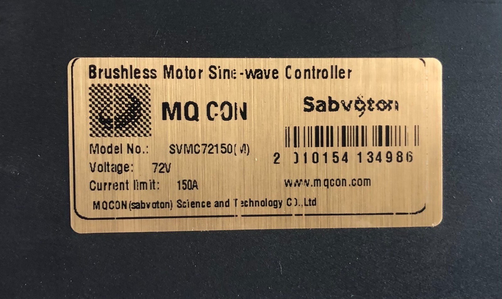 19*1.85inch QS273 8000w hub motor wheel with Sabvoton 150A waterproof controller