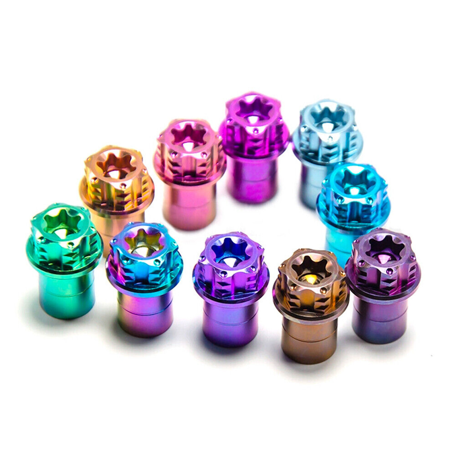 Titanium alloy Bike Car Wheel Tyre Tire Valve Stems Air Dust Cover Cap