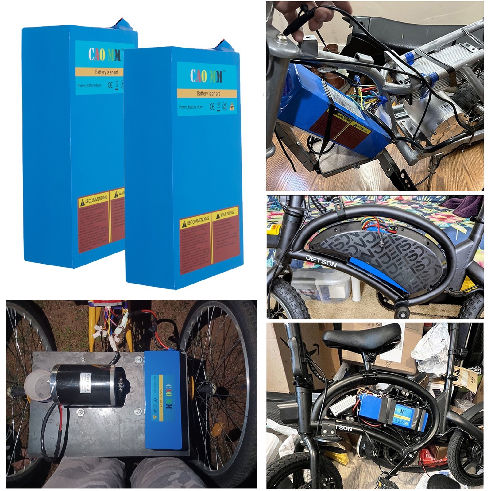 36V 14Ah eBike Lithium Battery For Electric Bicycle 100W-1000W Motor w/ 30A BMS